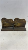 Brass Berkshire symphonic music shed book ends