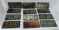 License Plates from Different States.