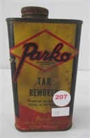 Parko tar remover vintage can.