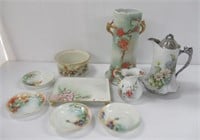 Group of Hand Painted China. Includes: Large