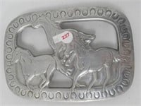 Horse Wilton hot plate. Measures 5 3/4" H x 8" W.