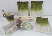 Made in Italy asparagus dish set that includes