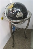 Gemstone Globe. Excellent Condition. Black Onyx