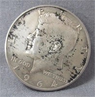 1964 40% Silver Kennedy half dollar.