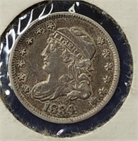 1834 United States Capped Bust Half Dime!