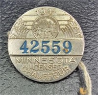 Minnesota 1941 chauffeurs license