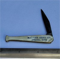 Baseball bat pocket knife 
Malone seed company