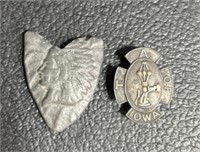 Iowa pin, Indian head