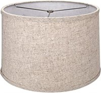 Natural Linen Drum Hand Crafted Lamp Shade