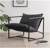 ZINUS Aidan Sling Accent Chair-Dark Grey