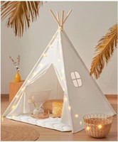 NEW-Tiny Land Teepee Tent for Kids with Light