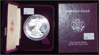 1986-S Proof Silver Eagle (box & papers).