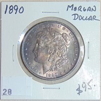 1890 Morgan Dollar MS.