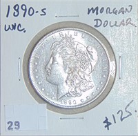1890-S Morgan Dollar UNC.