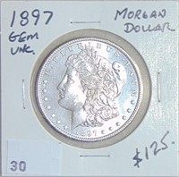 1897 Morgan Dollar Gem UNC.