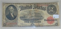 Series 1917 $2 U.S. Note Speelmen-White.