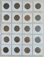 20 Large Cents 1817-1842 (mostly culls).