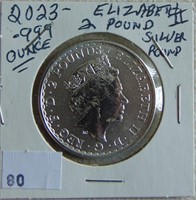 2023 Elizabeth II .999 Silver Round.