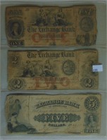 $1., $2., $5. "The Exchange Bank" Tennessee Note