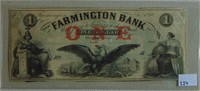 $1.00 Farmington New Hampshire 18??.