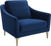 Rivet Alonzo Contemporary Velvet Accent Chair