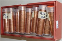 Approx. 650 1974 - 1974-S Lincoln Cents.
