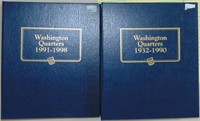 2 Washington Quarters Albums (1932-1990,1991-1998)