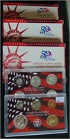 2002, 2003, 2006 U.S. Silver Proof Sets.