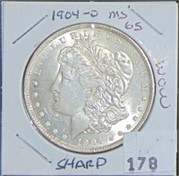 1904-O Morgan Dollar MS+. Nice!