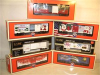O Lionel Lot of 7 Christmas Box Cars