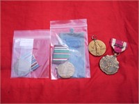 4 US MILITARY SERVICE MEDALS