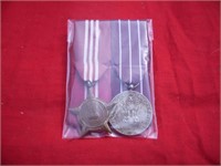 INDIAN ARMY SERVICE MEDAL PAIR