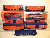 O Lionel Lines Freight cars Lot of 9