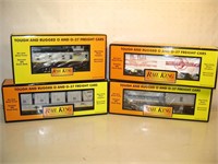 O MTH Lot of 4 Freight cars
