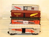 O Lot of 4 Western Pacific Freight Cars