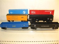 O Custom Painted 027 Freight Cars Lot of 6