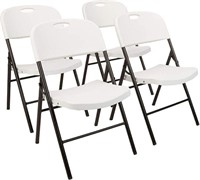 Amazon Basics Folding Plastic Chair 4pk