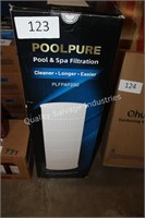 large pool and spa filter