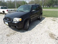 2005 FORD ESCAPE LIMITED BLK  NO KEY