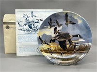1986 The Landing by Donald Pentz Collector Plate