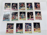1977 topps basketball cards