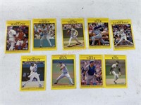 9 fleer 91 baseball cards