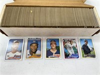 Box of 1989 topps cards. We did not verify if set