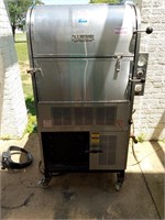 Ole hickory pit grill. 147"h 90"w x 87"w