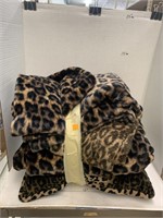 Cheetah Print Blanket and Pillow