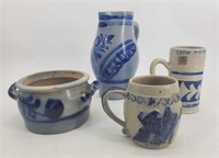 Selection of Stoneware with Blue