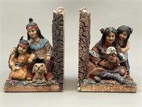 Native American Resin Bookends