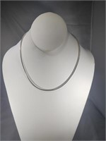 Omega sterling silver necklace