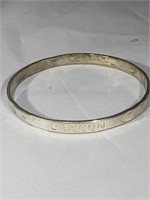 Sterling silver Cancun bangle bracelet