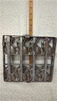 ANTIQUE 2 HINGED CLASP CHOCOLATE/CANDY MOLD ~ 8